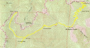 USGS Map of Boy Scout Trail
